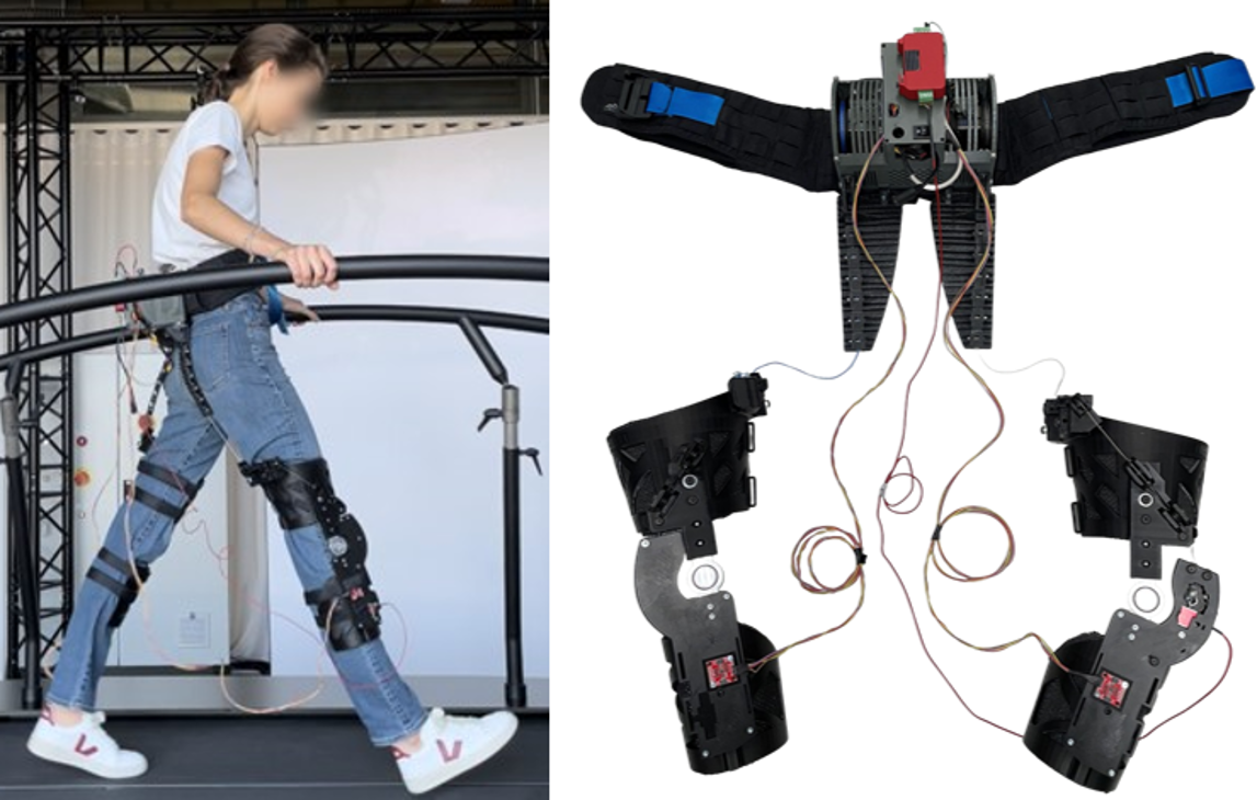 The Stillsuit assisting a user for walking.